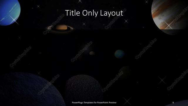 Title Only presentation slide layout