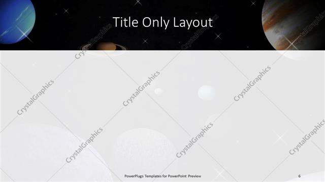 Title Only presentation slide layout