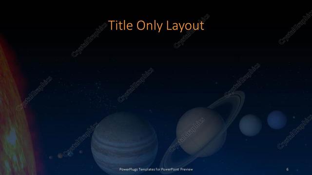 Title Only presentation slide layout