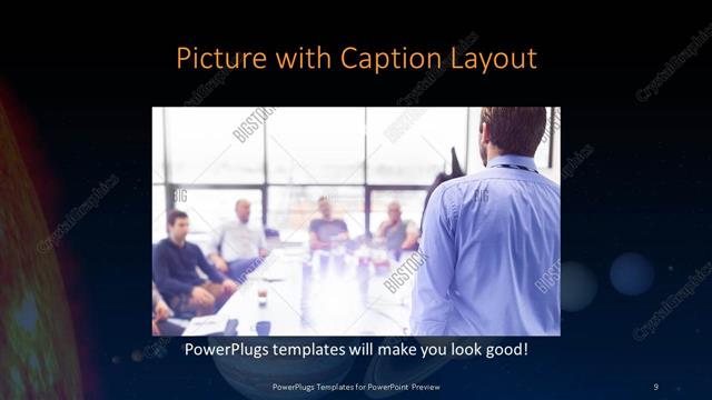Picture with Caption presentation slide layout