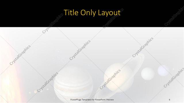 Title Only presentation slide layout