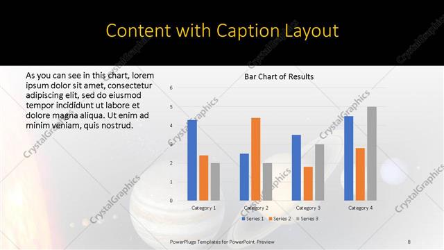 Content with Caption presentation slide layout