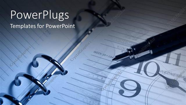  Presentation with future - Planner notes with pen and clock future planning strategy