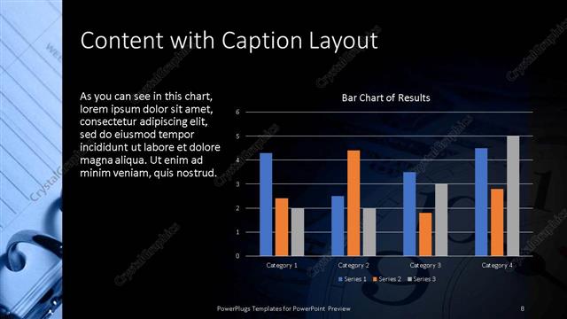 Content with Caption presentation slide layout