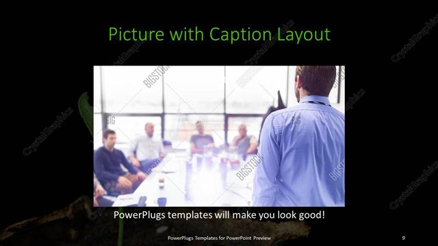 Picture with Caption presentation slide layout