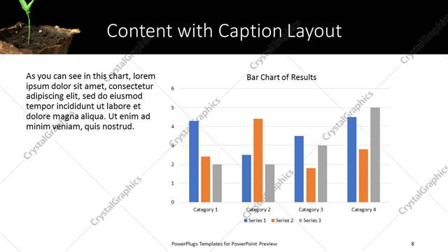 Content with Caption presentation slide layout