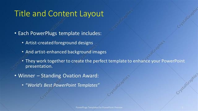 Title and Content presentation slide layout