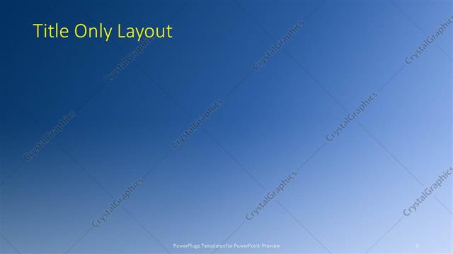 Title Only presentation slide layout