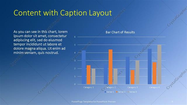 Content with Caption presentation slide layout
