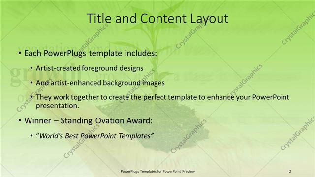 Title and Content presentation slide layout