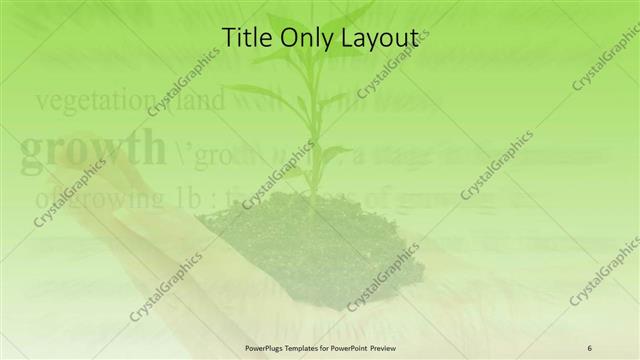 Title Only presentation slide layout