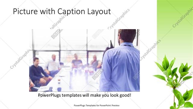 Picture with Caption presentation slide layout