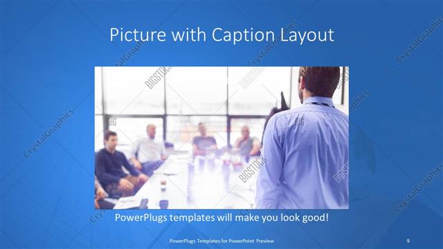 Picture with Caption presentation slide layout