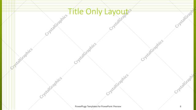 Title Only presentation slide layout