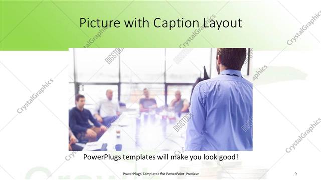 Picture with Caption presentation slide layout