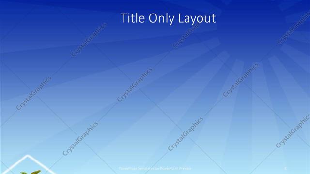 Title Only presentation slide layout