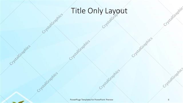 Title Only presentation slide layout