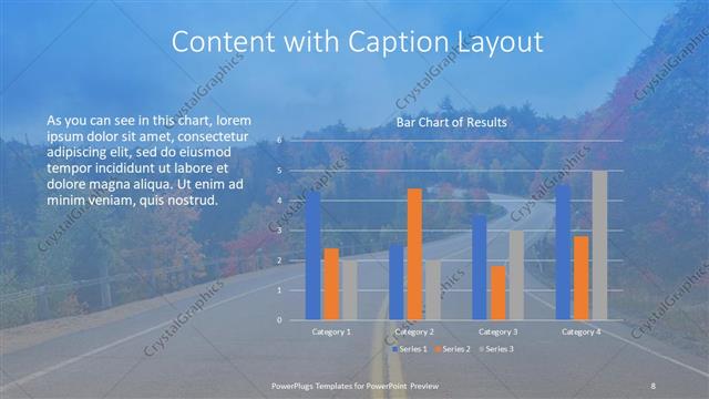 Content with Caption presentation slide layout