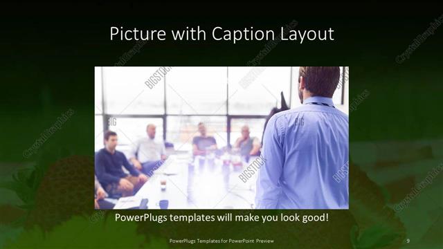 Picture with Caption presentation slide layout