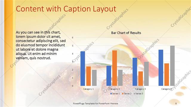 Content with Caption presentation slide layout
