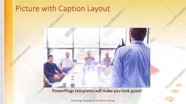 Picture with Caption presentation slide layout