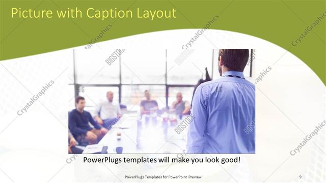 Picture with Caption presentation slide layout