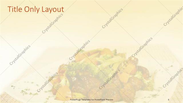 Title Only presentation slide layout