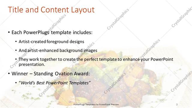 Title and Content presentation slide layout