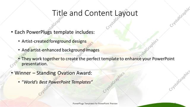 Title and Content presentation slide layout