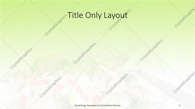 Title Only presentation slide layout