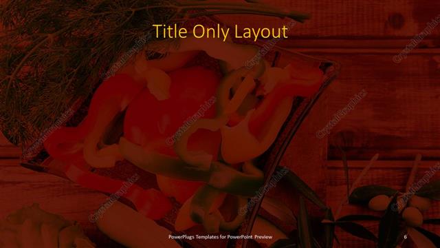 Title Only presentation slide layout