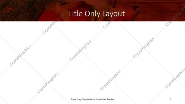 Title Only presentation slide layout