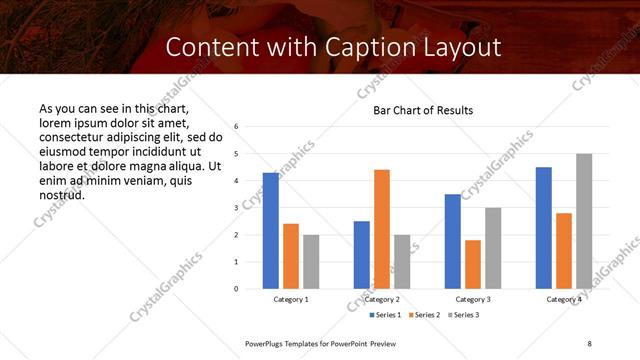Content with Caption presentation slide layout
