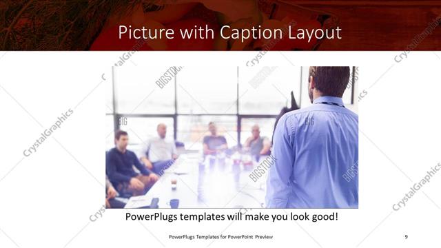 Picture with Caption presentation slide layout