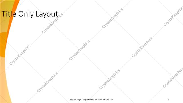 Title Only presentation slide layout