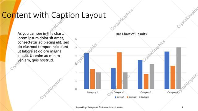 Content with Caption presentation slide layout