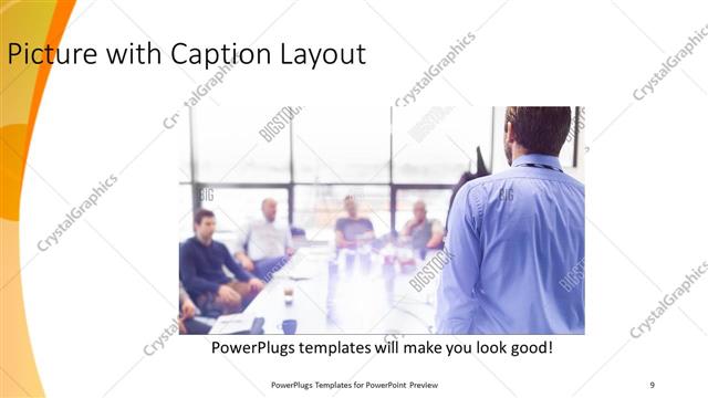 Picture with Caption presentation slide layout