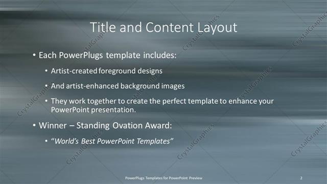 Title and Content presentation slide layout