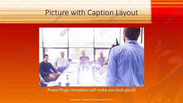Picture with Caption presentation slide layout