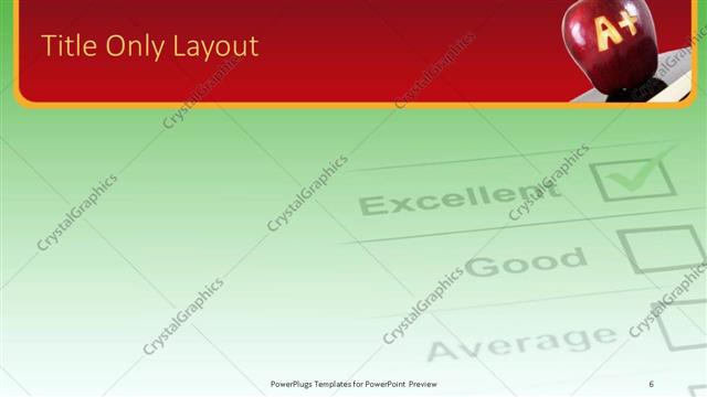 Title Only presentation slide layout