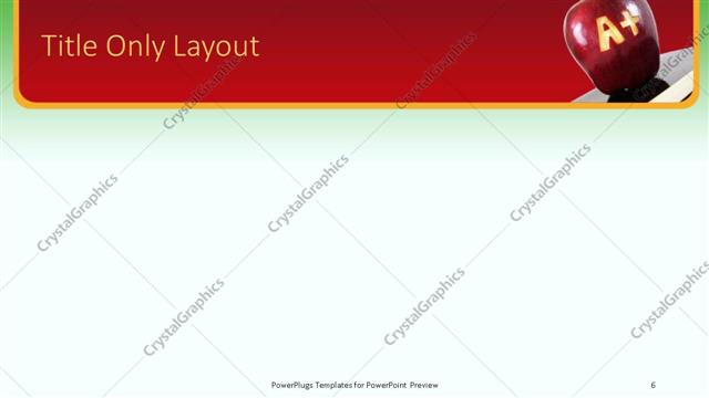 Title Only presentation slide layout