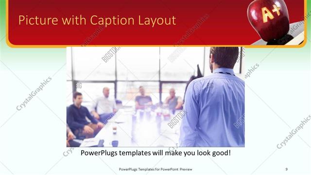 Picture with Caption presentation slide layout