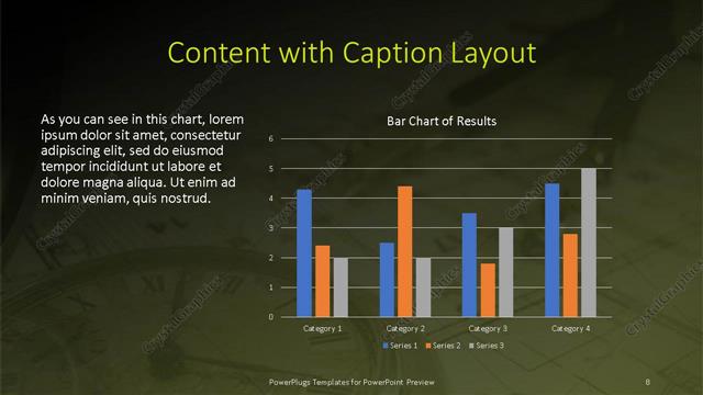 Content with Caption presentation slide layout