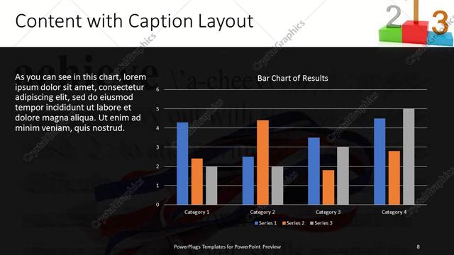 Content with Caption presentation slide layout