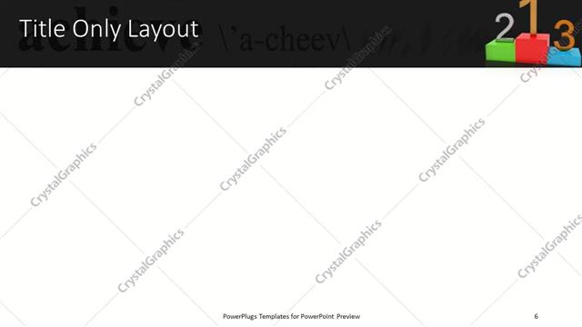 Title Only presentation slide layout