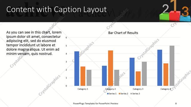 Content with Caption presentation slide layout