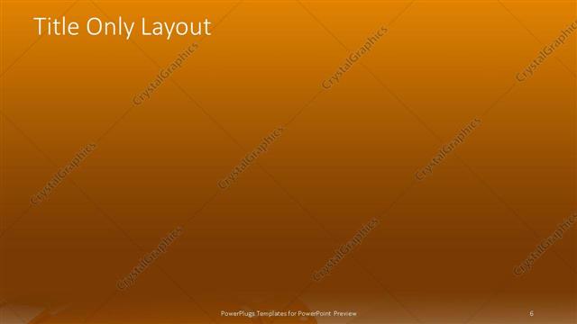 Title Only presentation slide layout