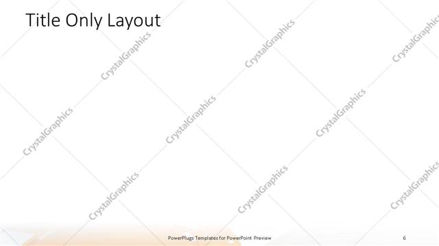 Title Only presentation slide layout