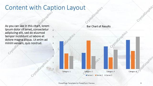 Content with Caption presentation slide layout