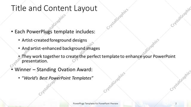 Title and Content presentation slide layout